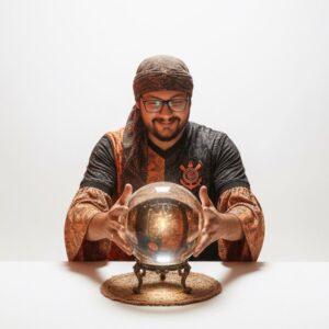 Bola de cristal para o noivo adivinhar porque a noiva está brava