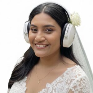 Abafador p/ noiva não escutar o som da bateria